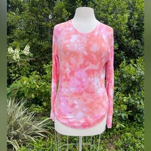 Athleta "Mindset" tie-dye long sleeve top - size S